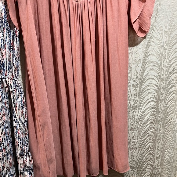 2 Forever 21Womens Sz S Pink Mauve Lace Short Dress and Blue Shorts Jumper - Picture 3 of 16